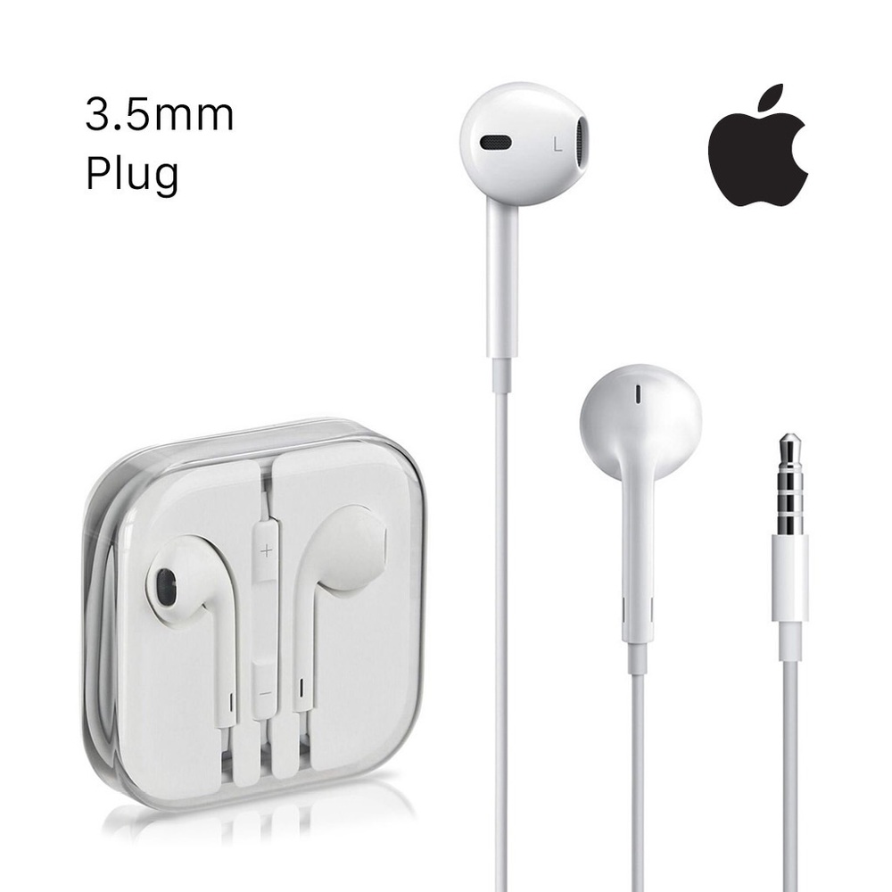 2 pieces Original Apple Headphones Earphones Earbuds 3.5mm